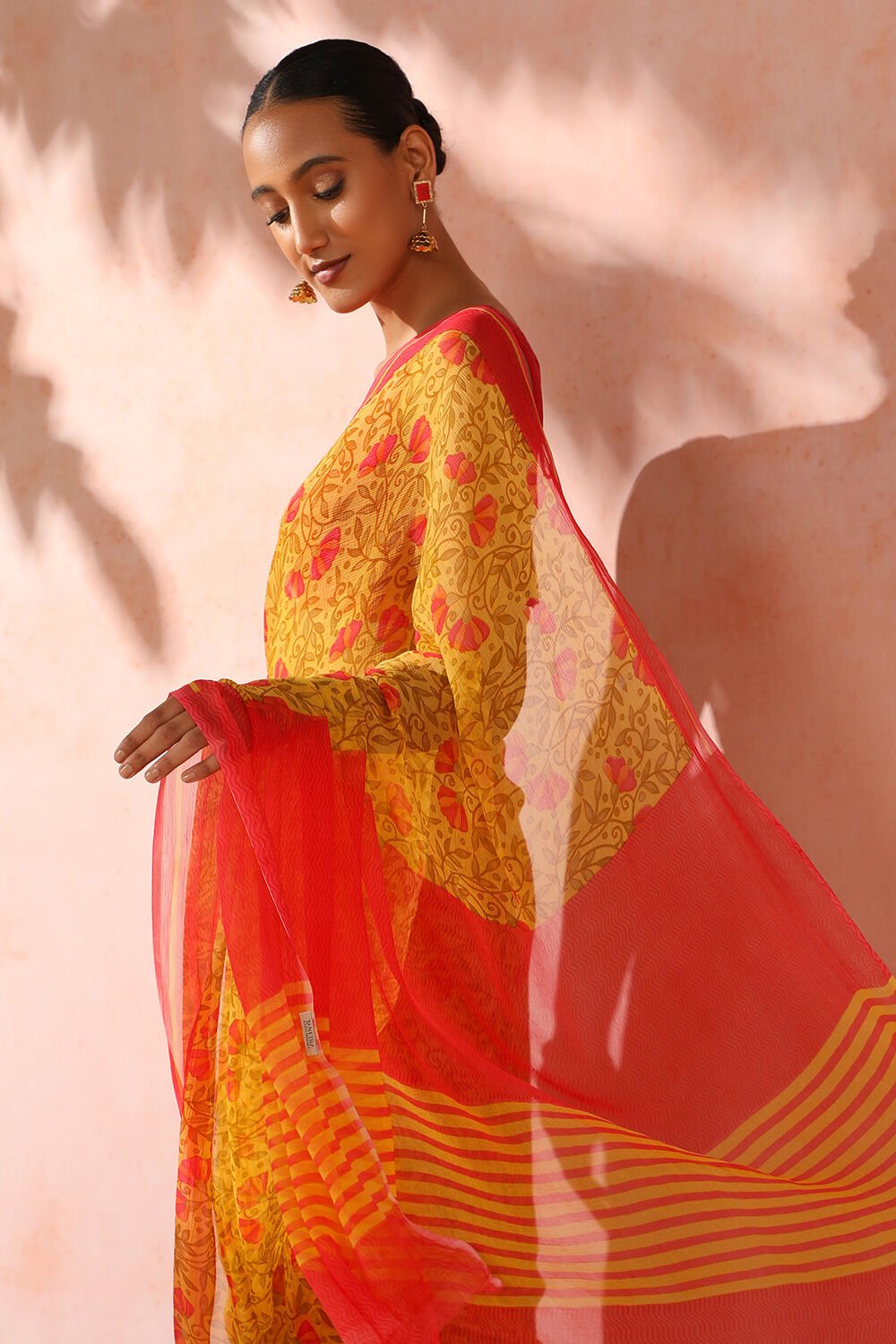 Pure chiffon sarees with shop price