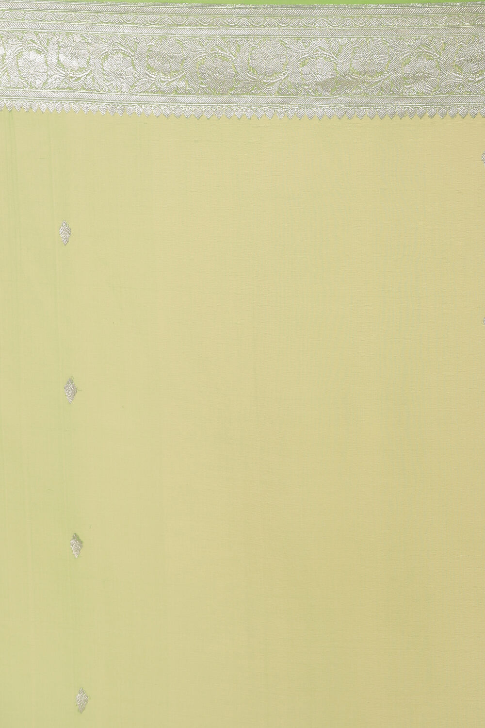 Light Green Handwoven Banarasi Pure Georgette Saree image number null