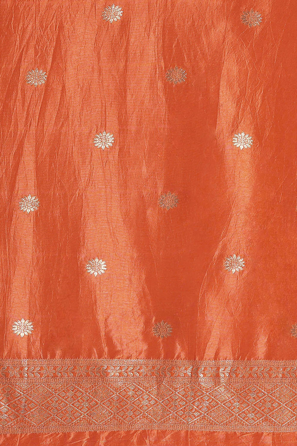 Sunrise Orange Pure Luxe Vegan Saree image number null