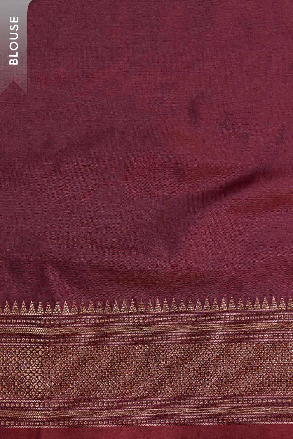 Maroon Silk Viscose Cutwork Saree image number null