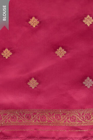 Yellow Woven Design Viscose Satin Saree thumbnail image number null