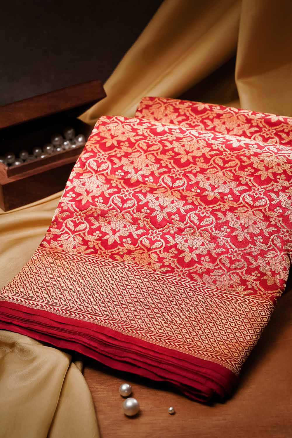 Brocade Sarees Buy Pure Brocade Silk Sarees Online Taneira