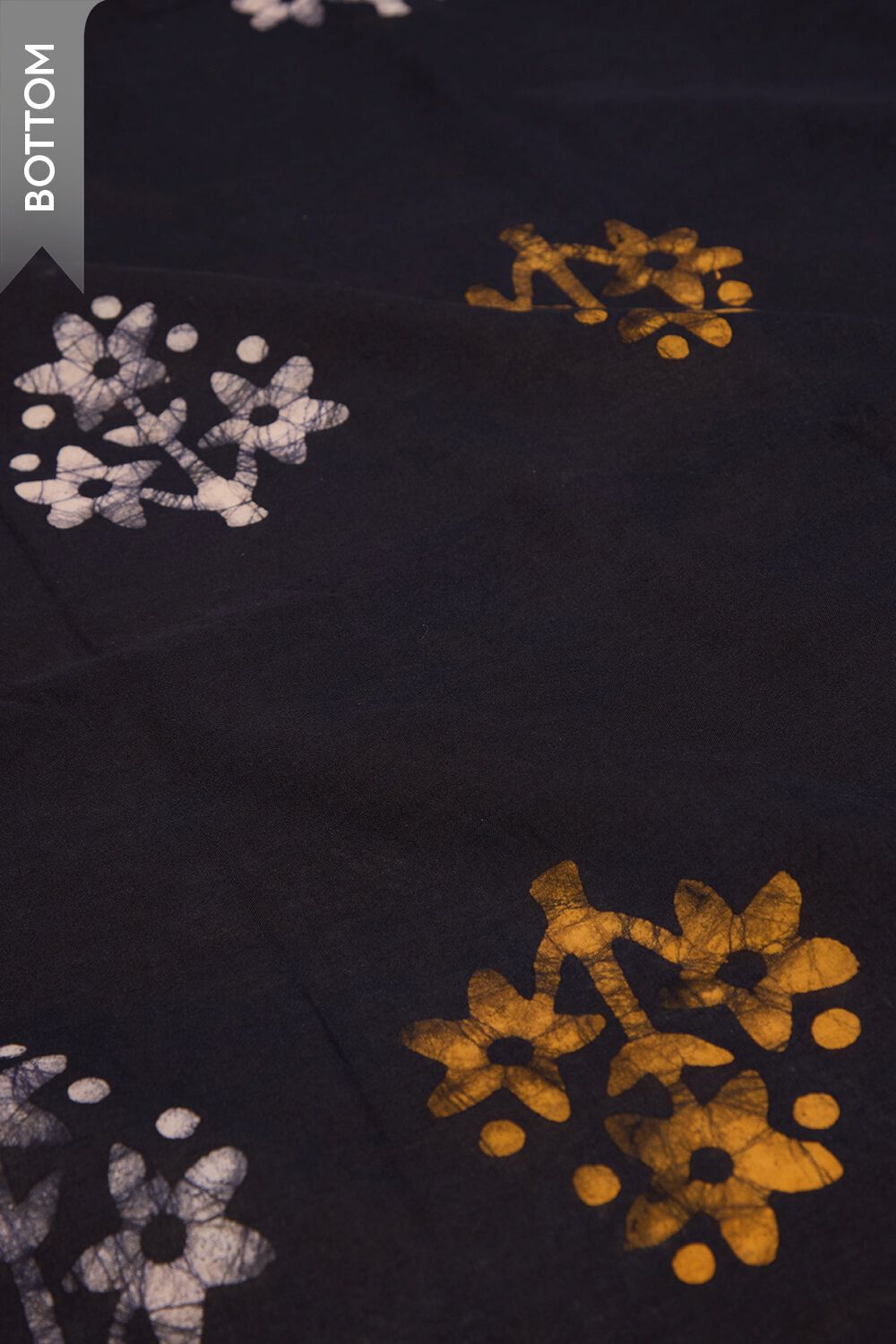 Dark Blue Pure Cotton Batik Unstitched Suit Set image number null