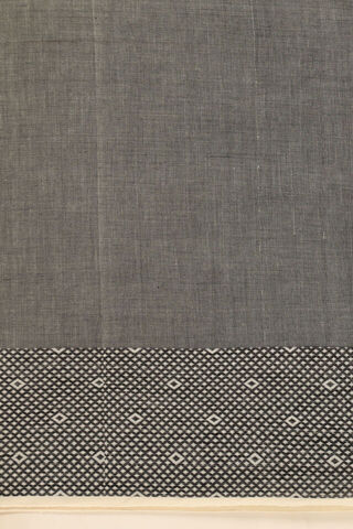 Grey Pure Cotton Woven Bengali Saree thumbnail image number null
