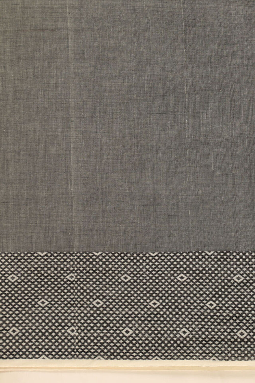 Grey Pure Cotton Woven Bengali Saree image number null