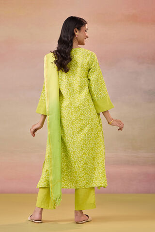 Light Green Screen Printed Pure Cotton Kurta Set thumbnail image number null