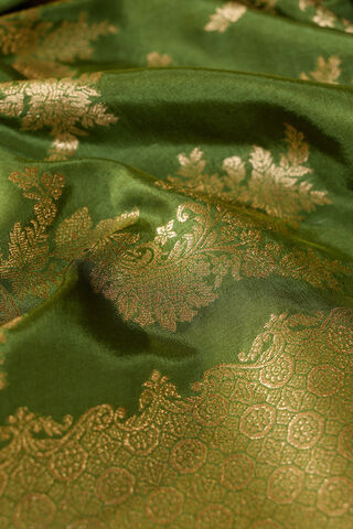 Green Woven Pure Viscose Saree thumbnail image number null