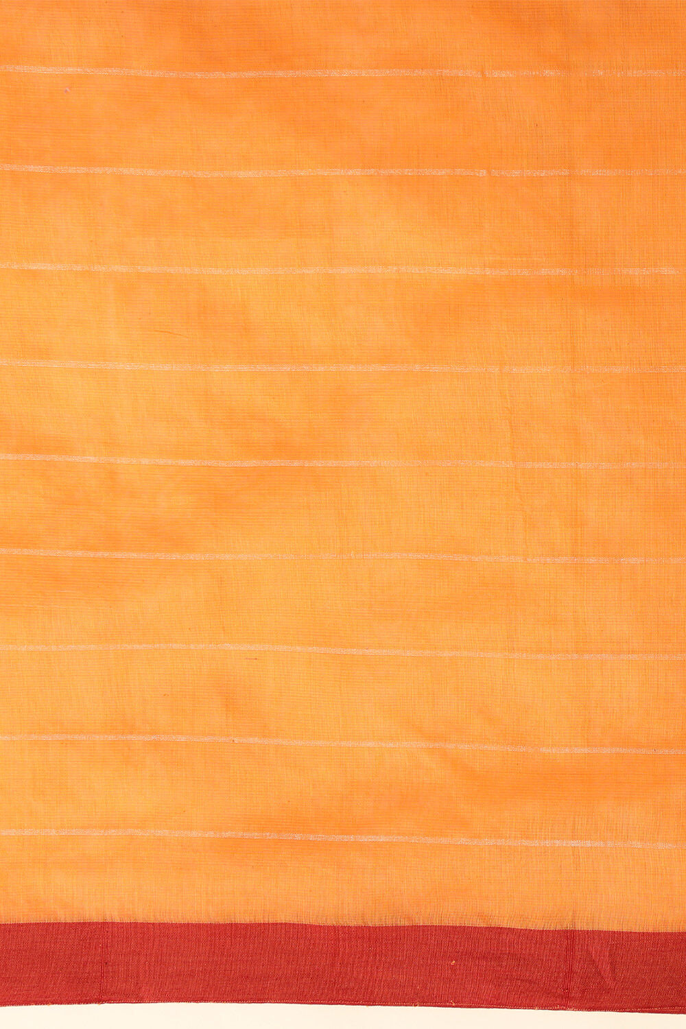 Orange Pure Silk Cotton Woven Bengali Saree image number null