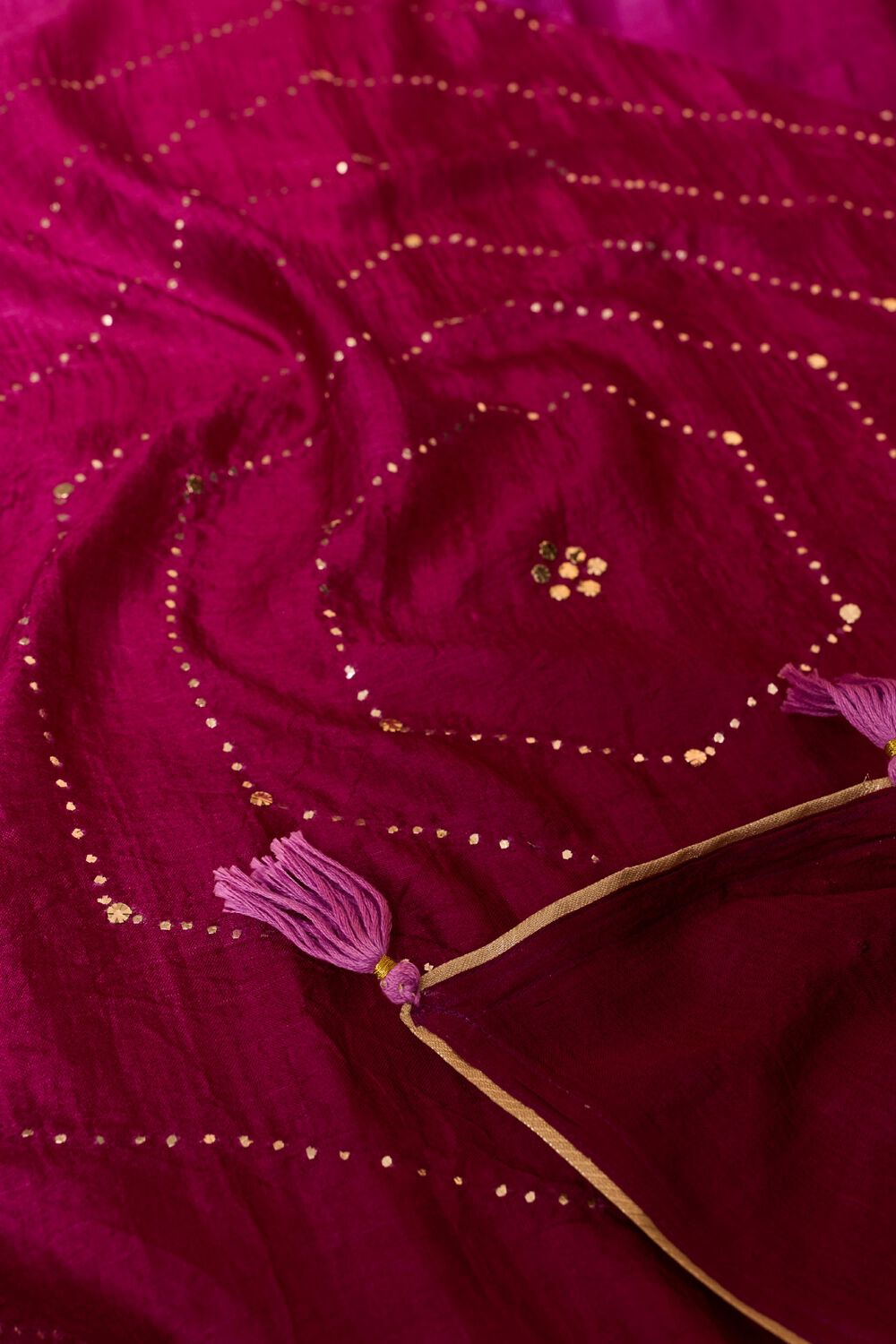 Light Pink Murshidabad Pure Silk Mukaish Saree image number null