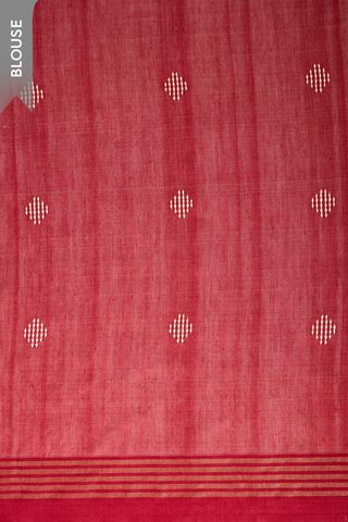 Off White Bhagalpur Woven Pure Tussar Silk Saree thumbnail image number null