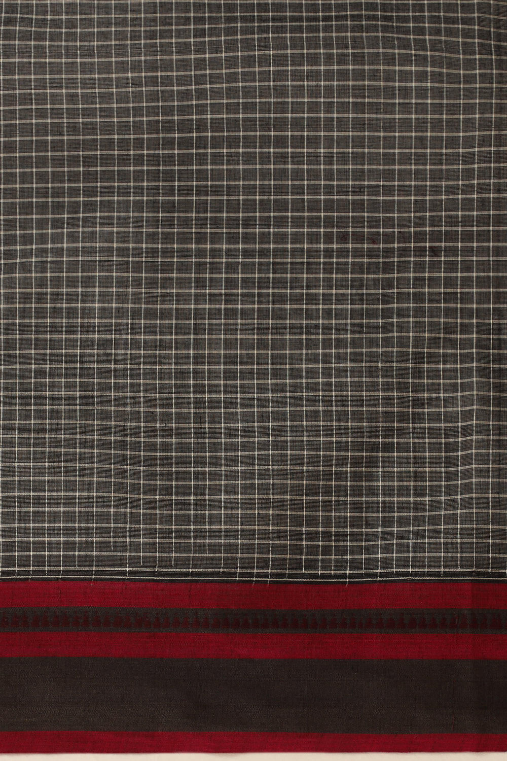 Black Pure Cotton Woven Narayanpet Saree image number null