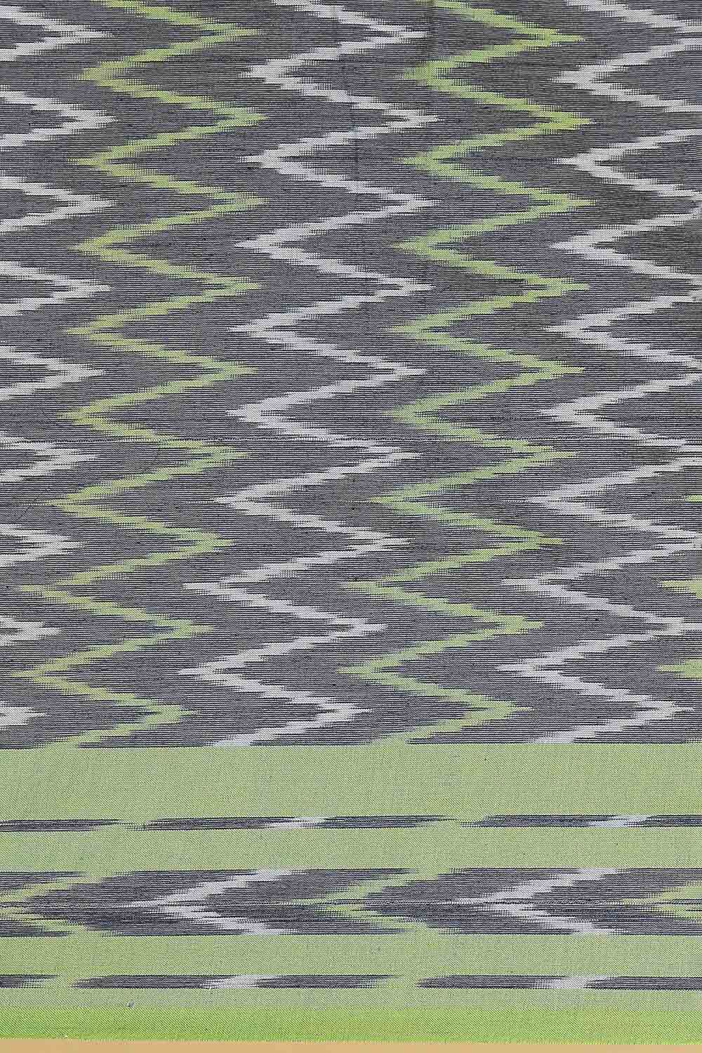 Dark Pure Blue Cotton Pochampalli Ikat image number null