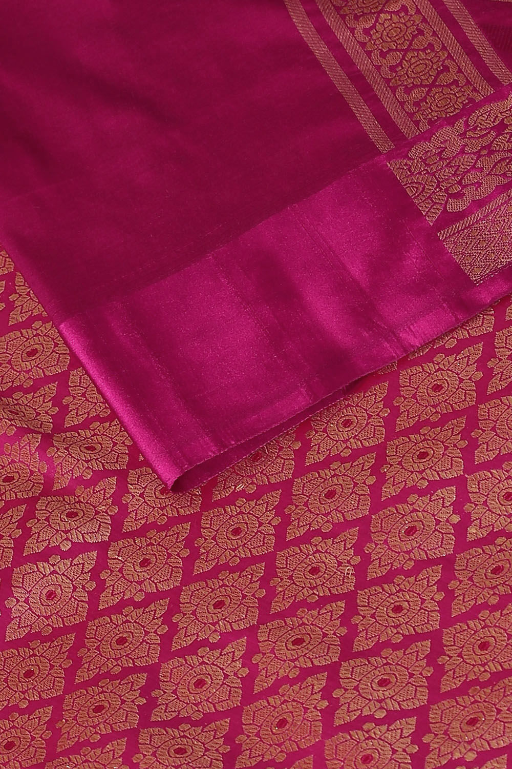 Pink Pure Silk Banarasi Brocade Saree image number null