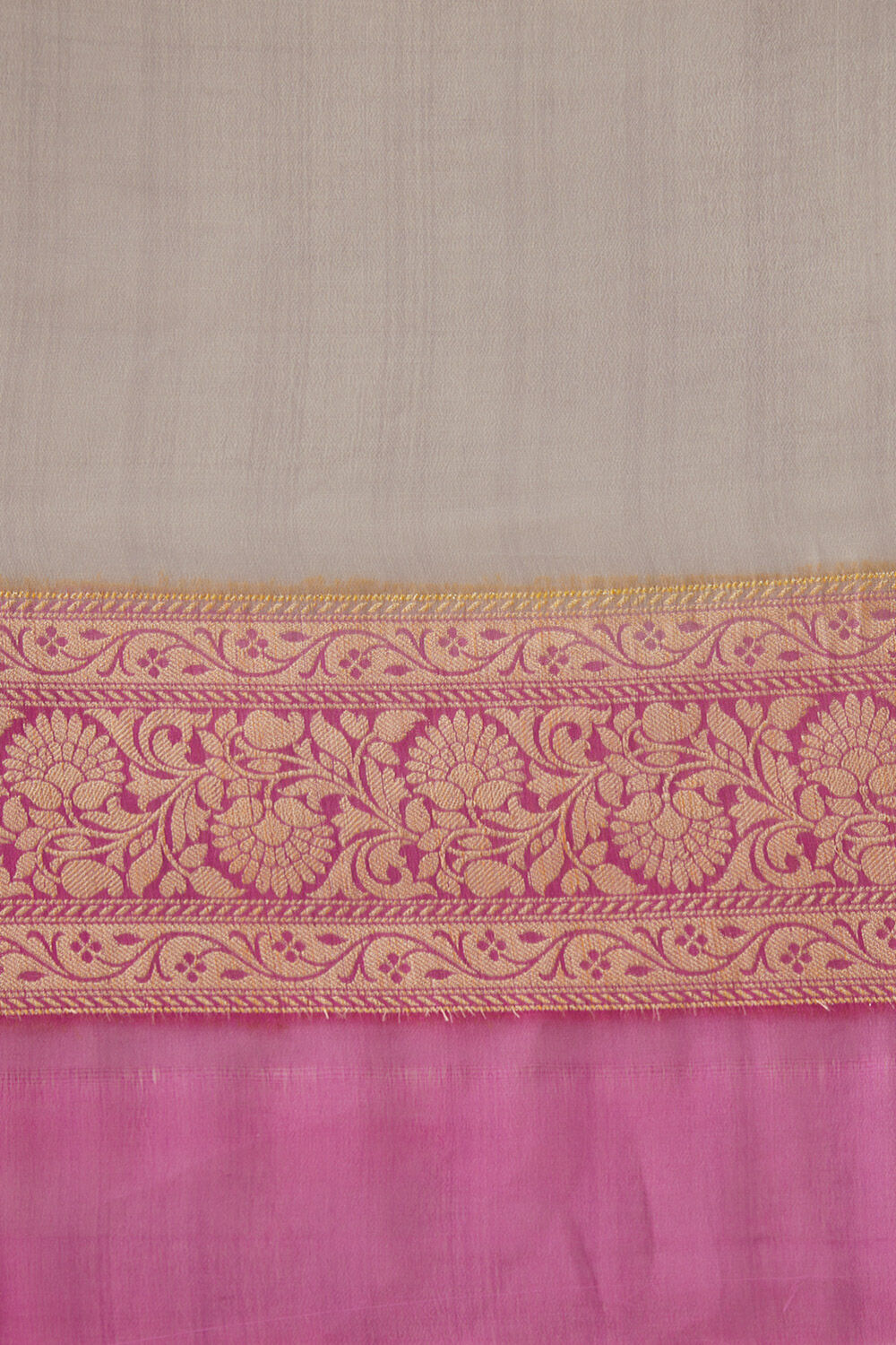 Multicolored Pure Georgette Banarasi Brocade Saree image number null