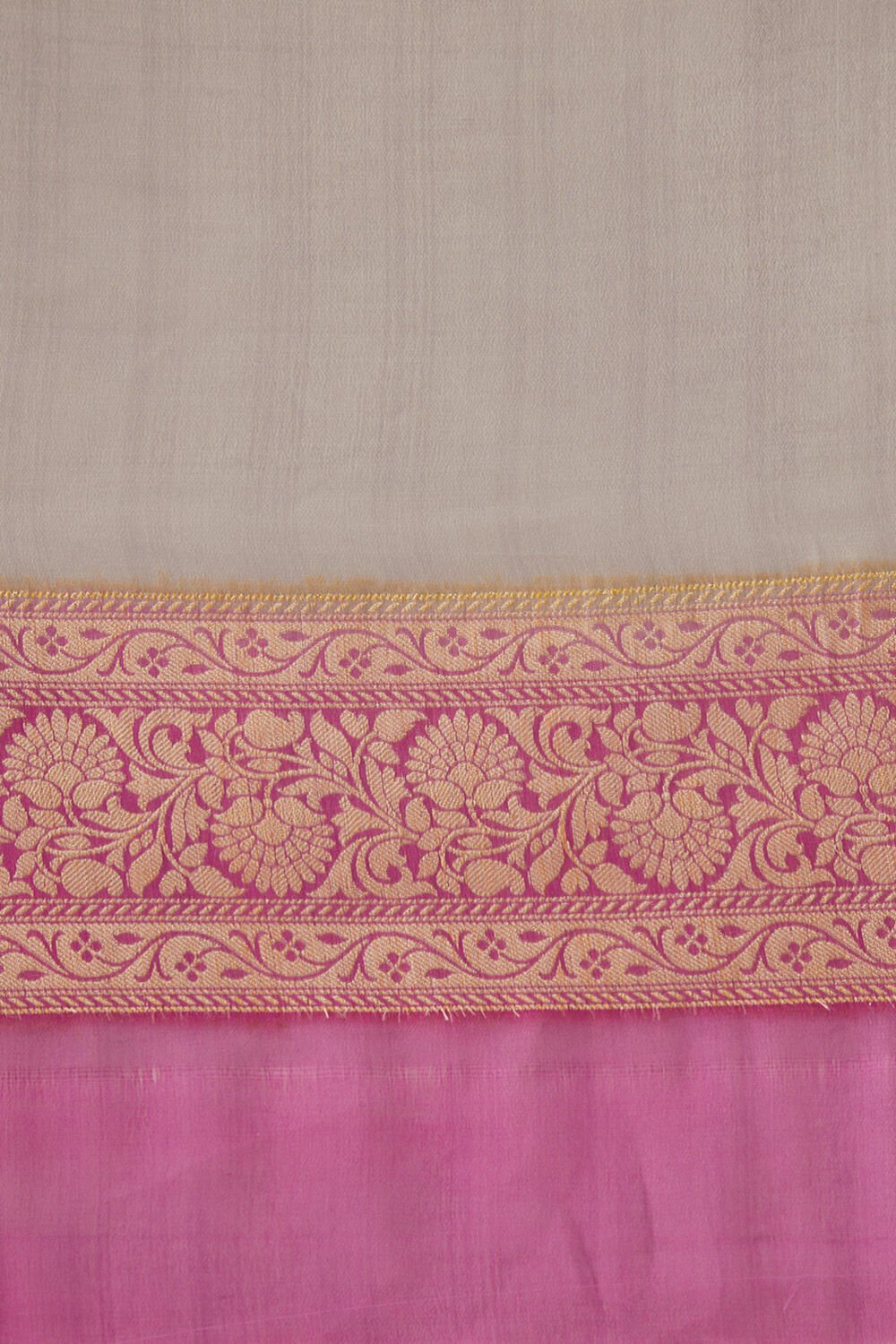 Multicolored Pure Georgette Banarasi Brocade Saree image number null