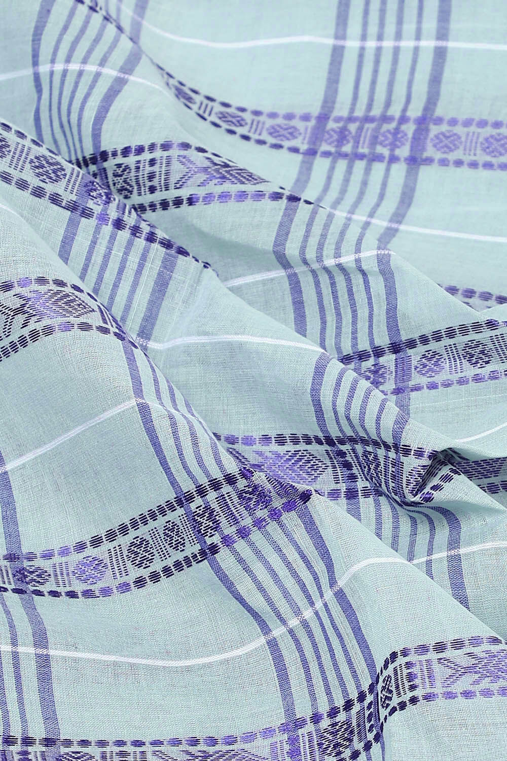 Grey Pure Cotton Bengal Saree image number null