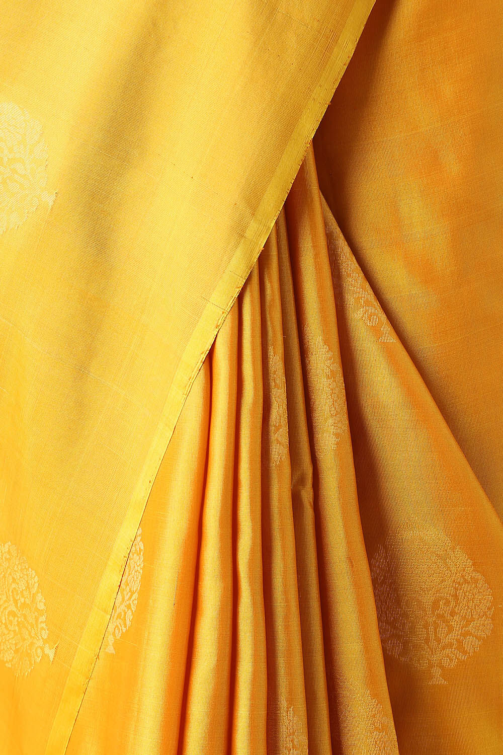 Yellow Pure Silk South Saree image number null