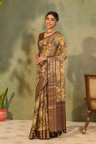Multi Printed Pure Viscose Saree thumbnail image number null