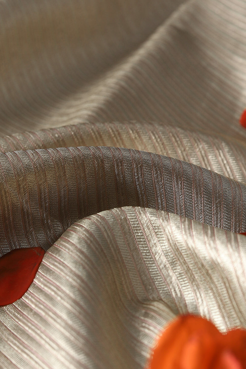 Brown Pure Silk Tissue Kanjivaram Saree image number null