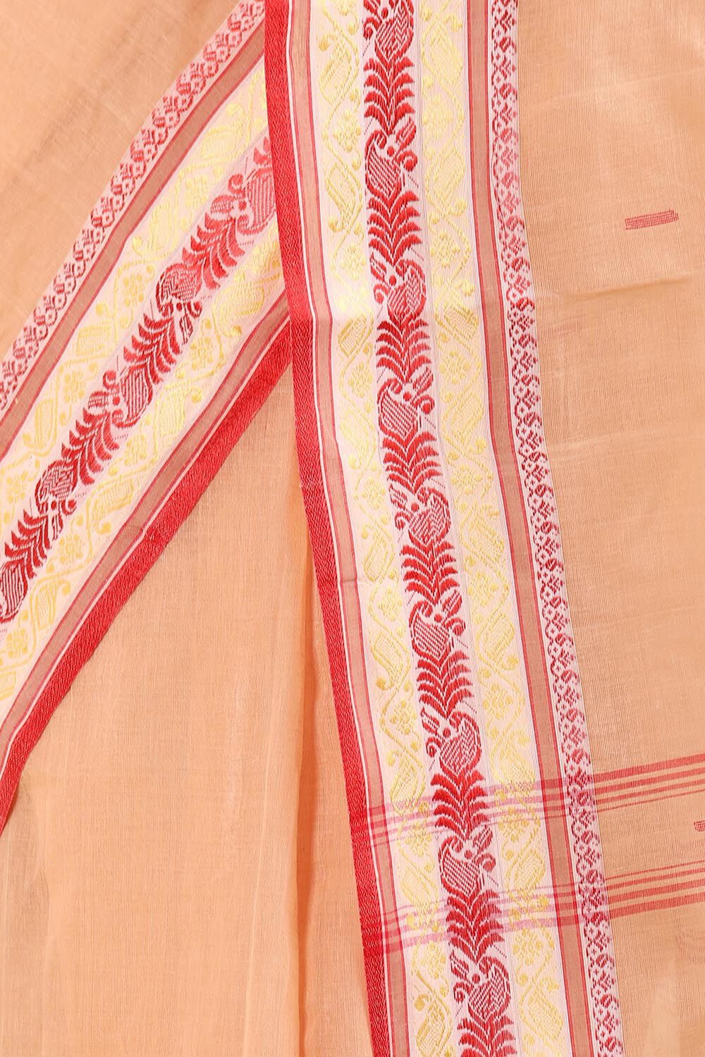 Light Pink Pure Cotton Bengal Saree image number null
