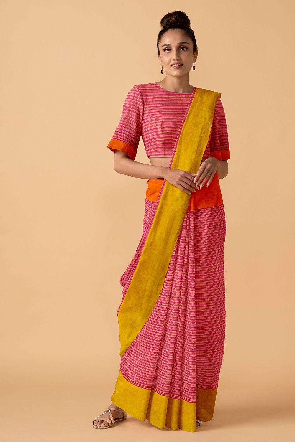Multicolored Pure Cotton Naranyanpet Saree image number null
