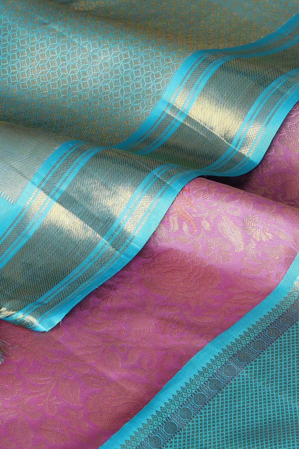 Light Pink Pure Silk Kanjivaram Saree image number null
