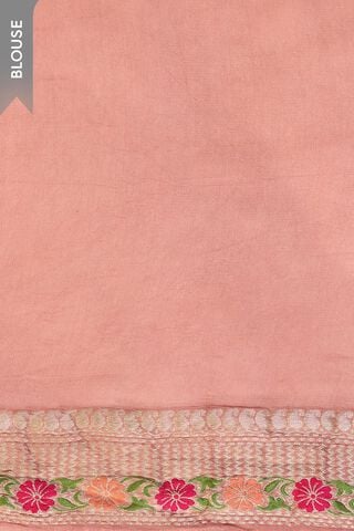 Light Pink Woven Pure Viscose Saree thumbnail image number null
