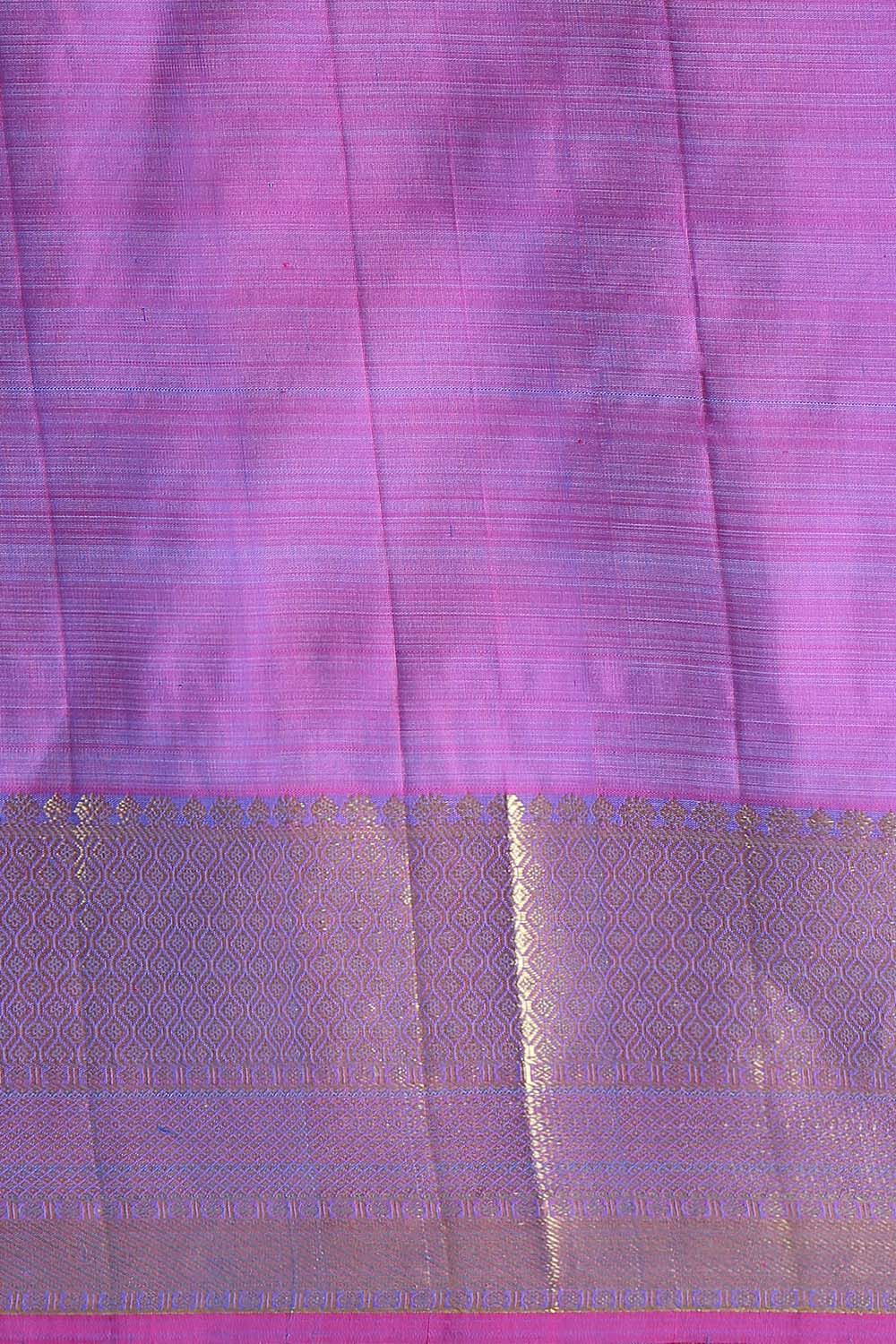 Blue Pure Silk Kanjivaram Saree image number null