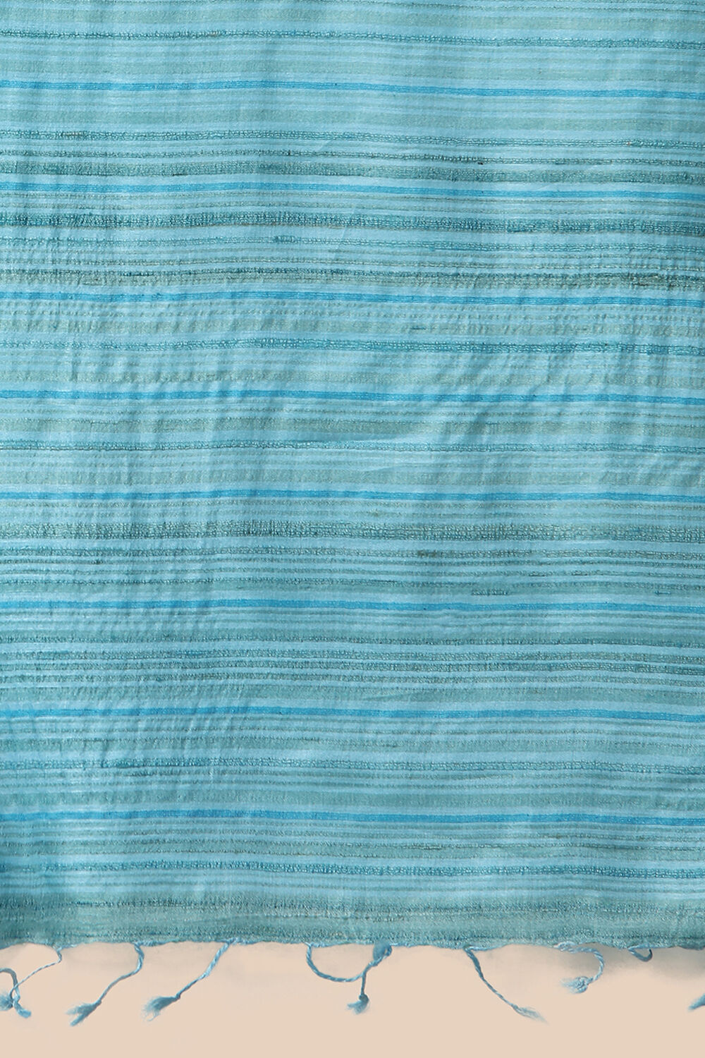 Light Pure Blue Tussar Woven Saree image number null