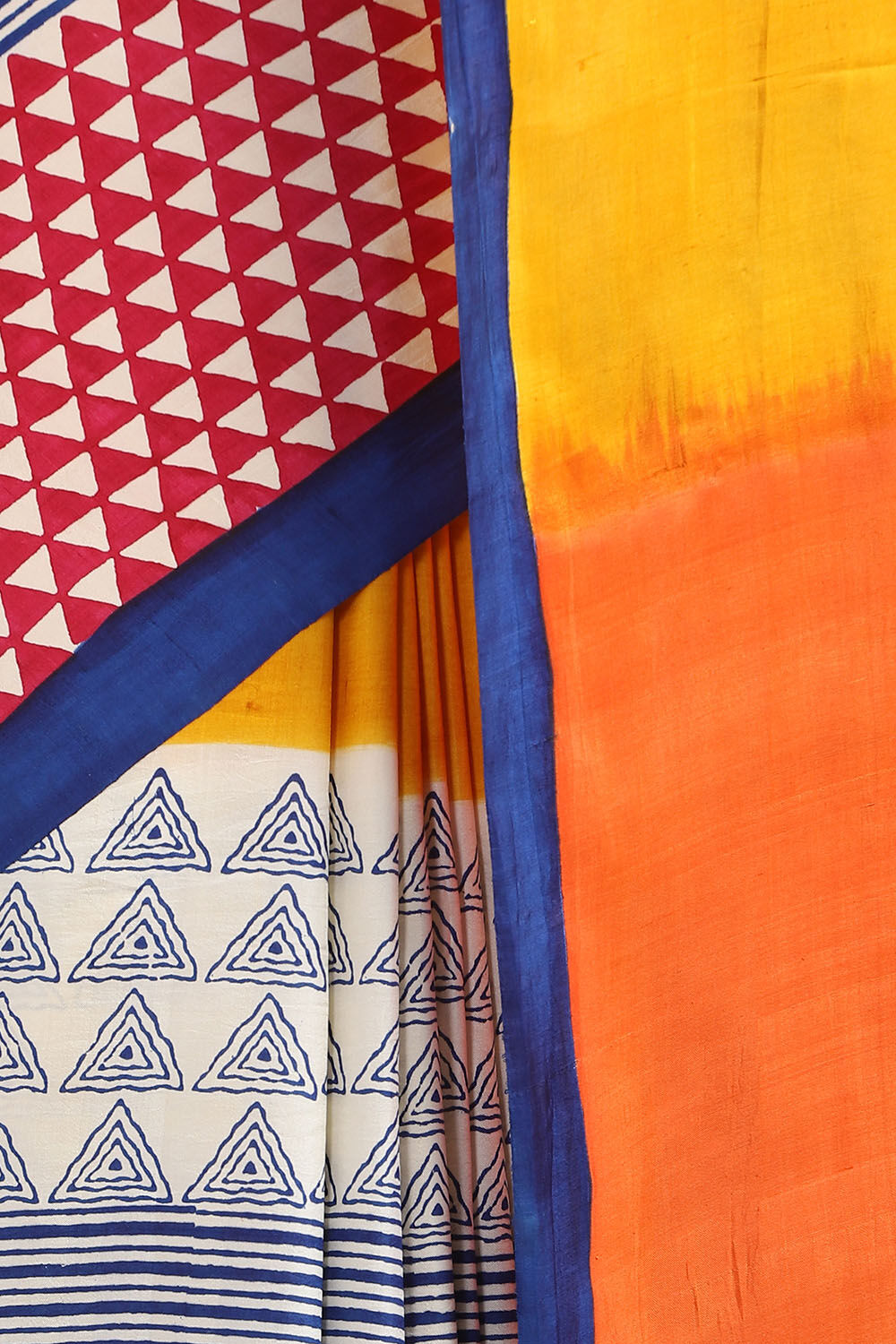Multicolored Pure Silk Printed Saree image number null