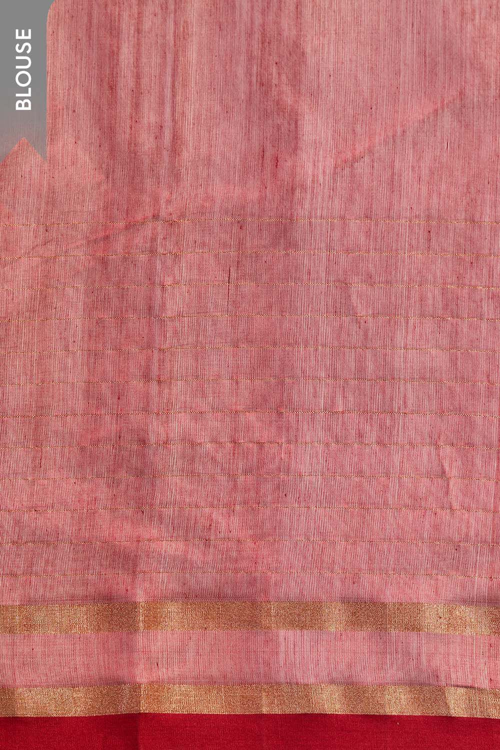 Off White Eknaliya Pure Silk Cotton Chanderi Saree image number null