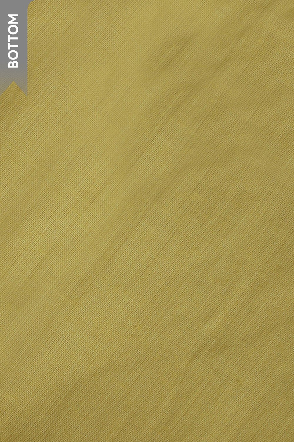 Light Yellow Pure Cotton Kota Embroidery Unstitched Suit Set image number null