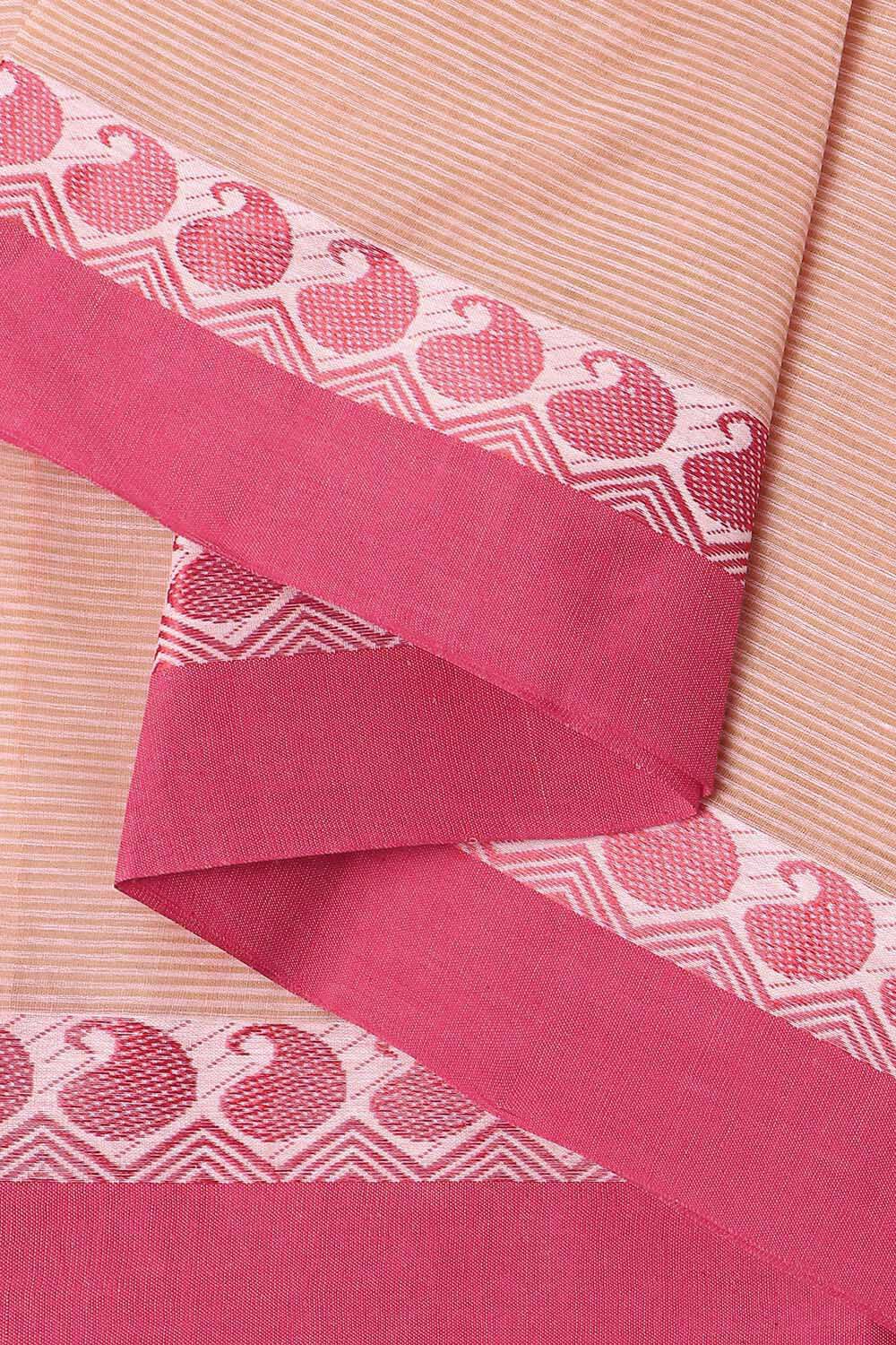 Multicolored Pure Cotton Bengal Saree image number null