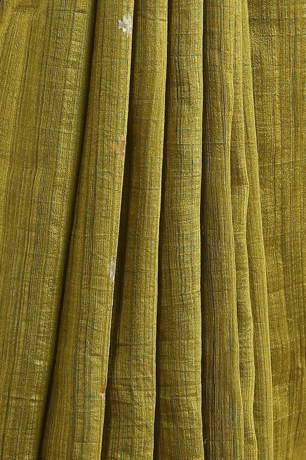 Dark Green Pure Silk Vanya Jamdani Saree image number null