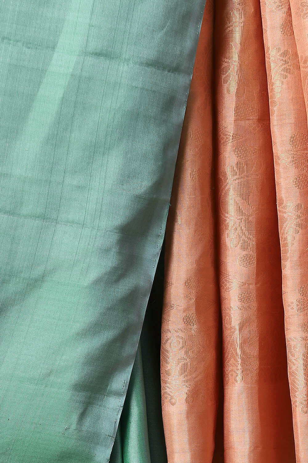 Light Green Pure Silk South Saree image number null