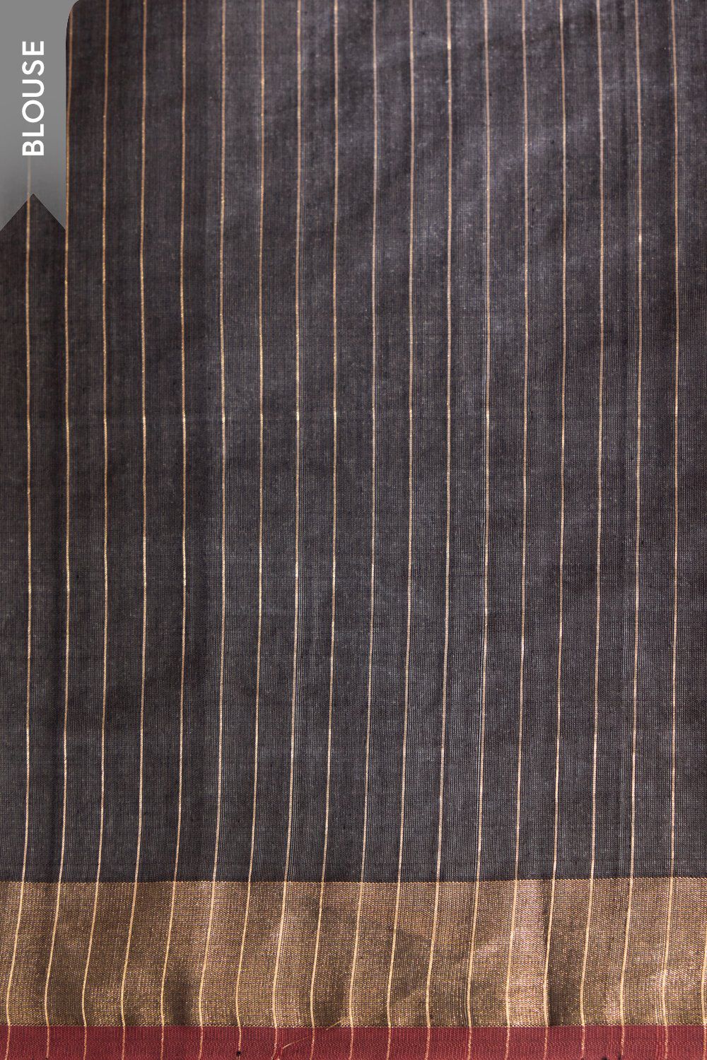 Black Pure Tussar Silk Bhagalpur Woven Saree image number null