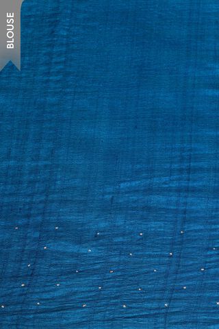 Blue Bengal Pure Tussar Silk Mukaish Saree thumbnail image number null