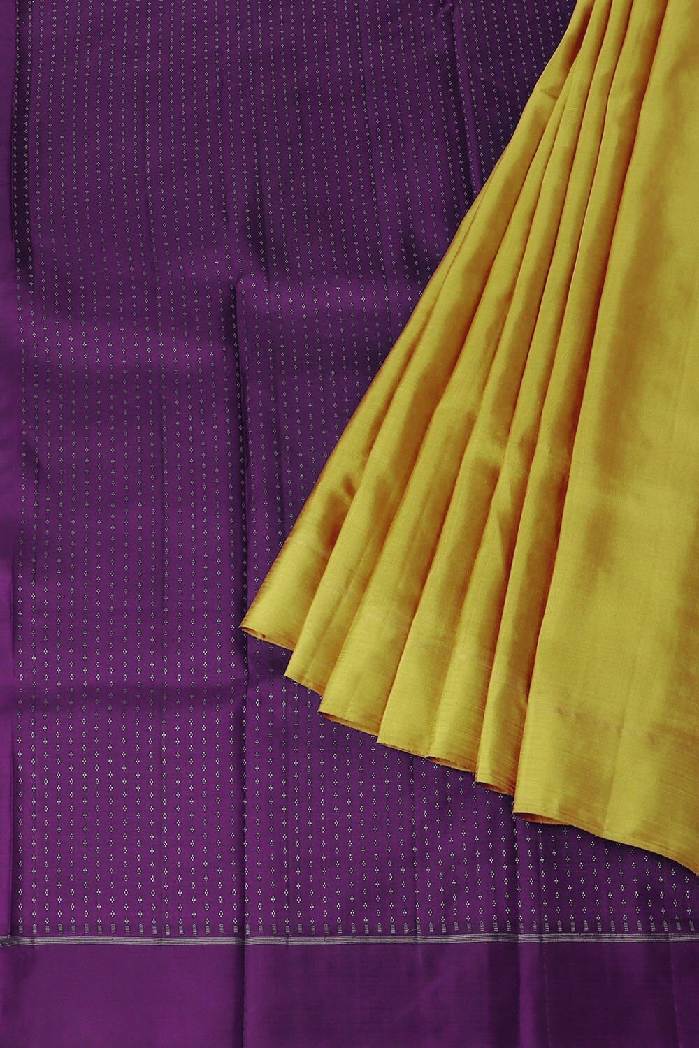 Yellow Pure Silk Kanjivaram Saree image number null