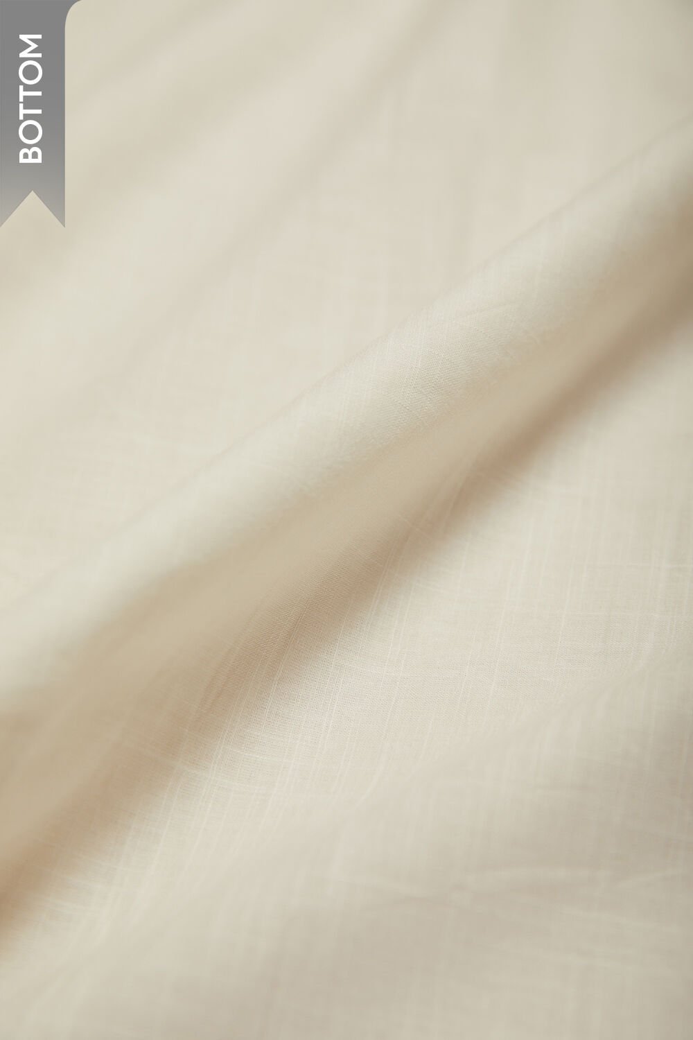 Yellow Printed Pure Cotton Linen Unstitched Suit Set image number null