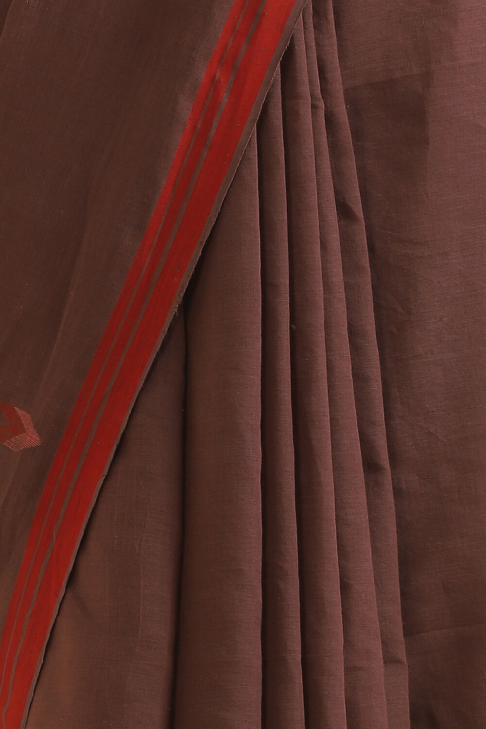 Brown Pure Cotton Jamdani Saree image number null