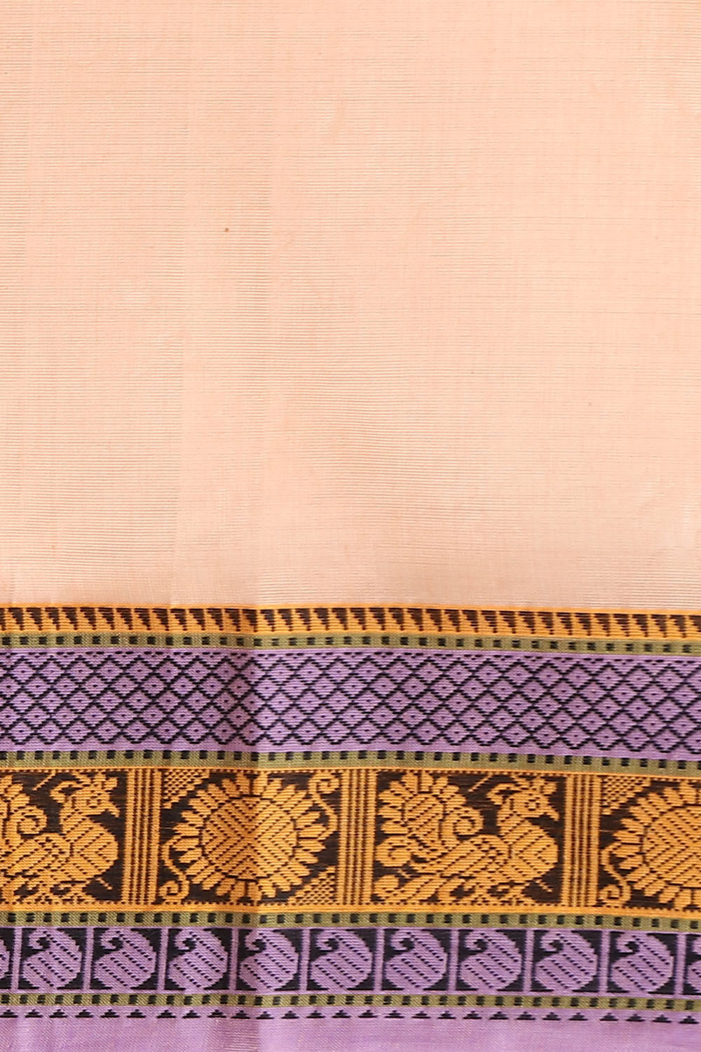 Light Pink Pure Cotton South Saree image number null