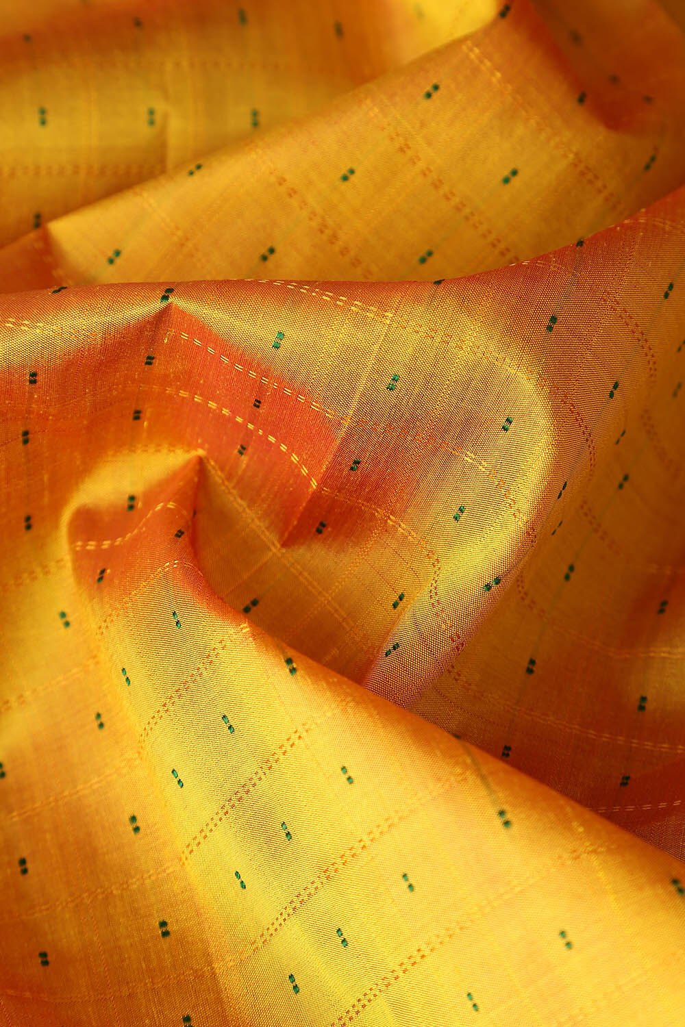Yellow Pure Silk Kanjivaram Saree image number null