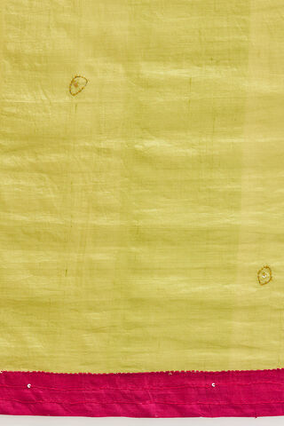 Green Pure Silk Hand Paint Saree thumbnail image number null