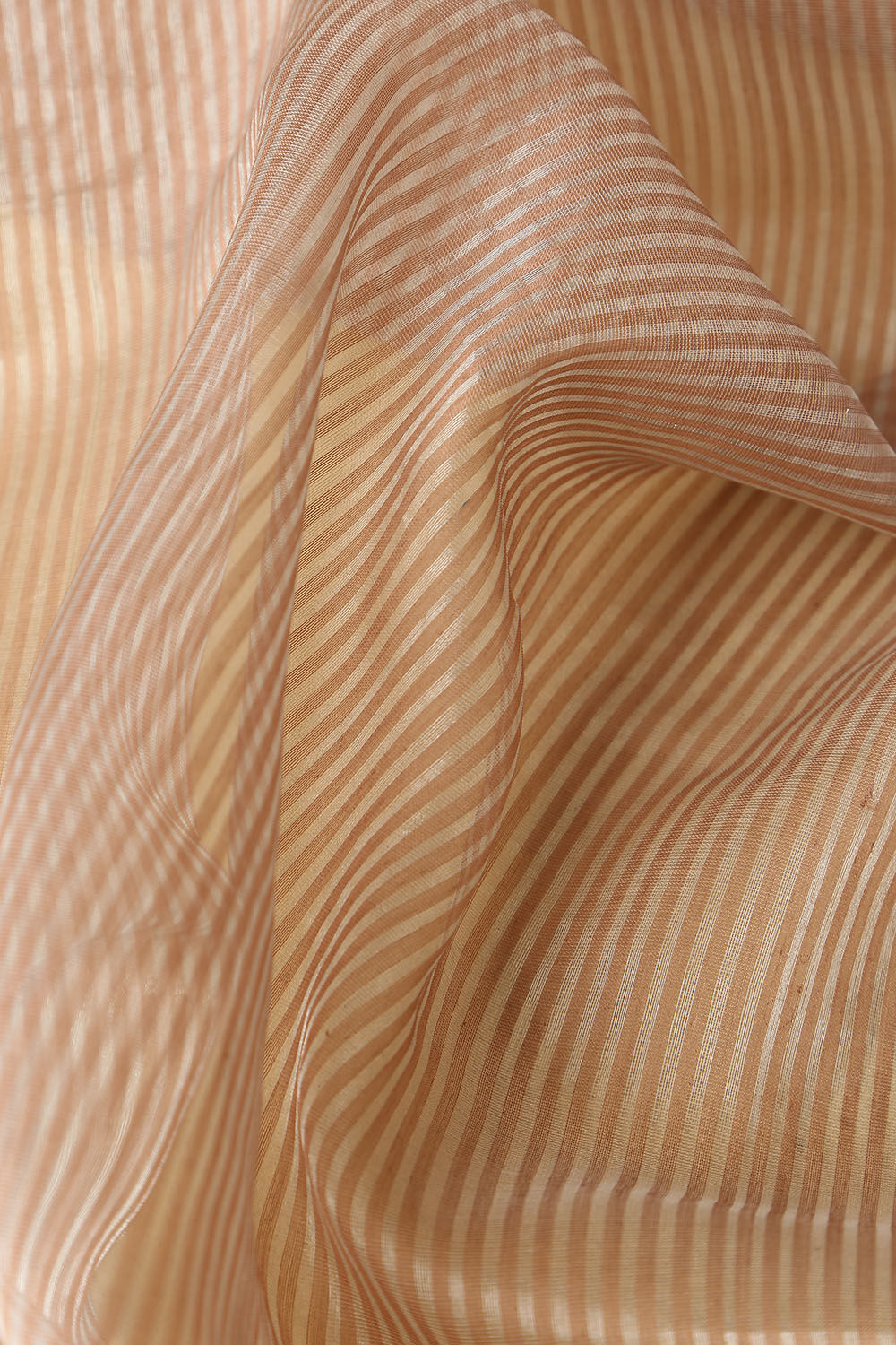 Brown Pure Tissue Silk Embroidered Saree image number null