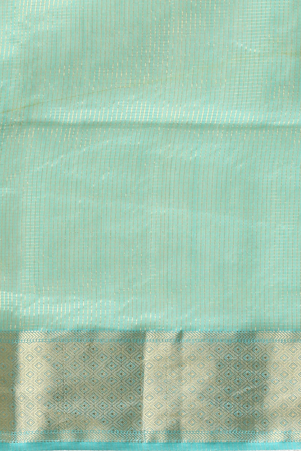 Green Pure Tissue Cotton Maheshwari Saree image number null
