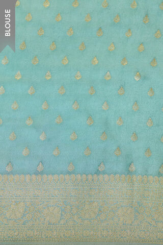 Light Blue Woven Design Pure Viscose Saree thumbnail image number null