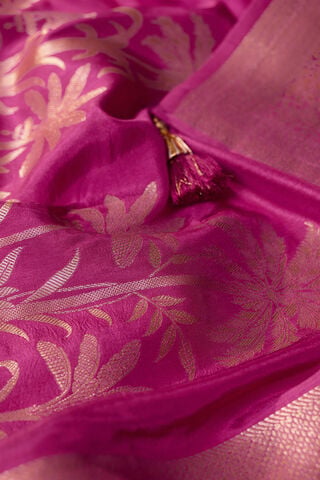 Pink Woven Pure Viscose Saree thumbnail image number null