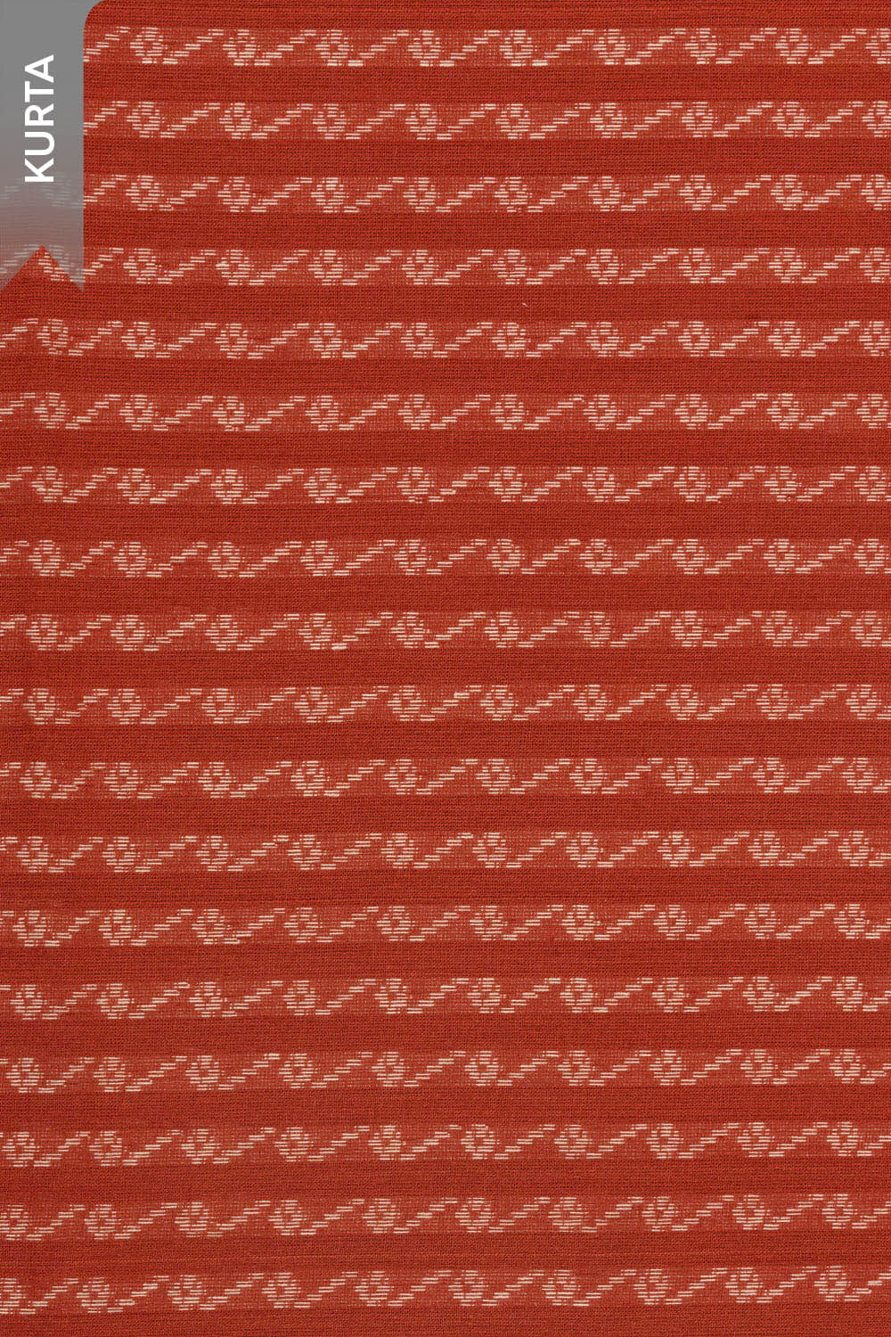 Dark Orange Woven Pure Cotton Unstitched Suit Set image number null