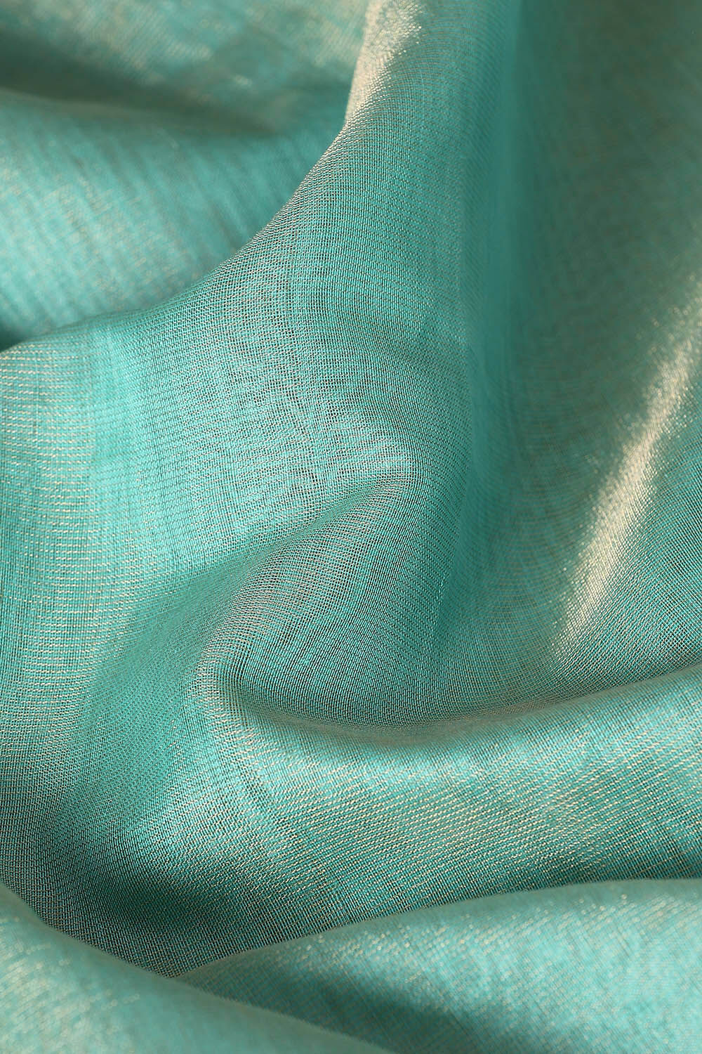 Blue Pure Cotton Tissue Maheswari Saree image number null