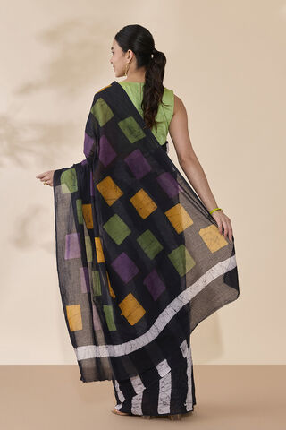 Black Ujjain Pure Cotton Batik Saree thumbnail image number null